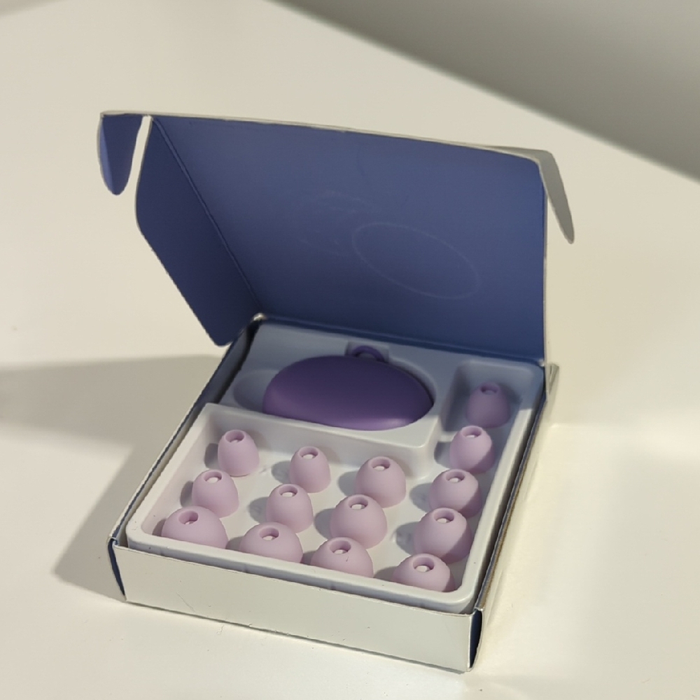 Q8 Quiet Silicone Earplugs Violet